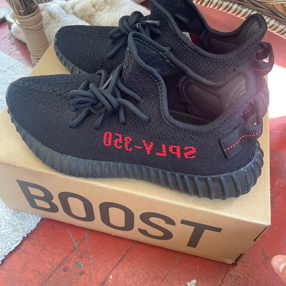 Adidas Yeezy Boost 350 V2 Black with Red Accents
